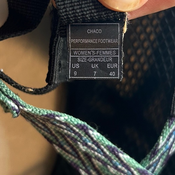 Chaco Women's Sandals - Black and Green - Picture 9 of 9